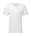 T-shirt Heren V Hals Iconic FOTL 61-442-0 White